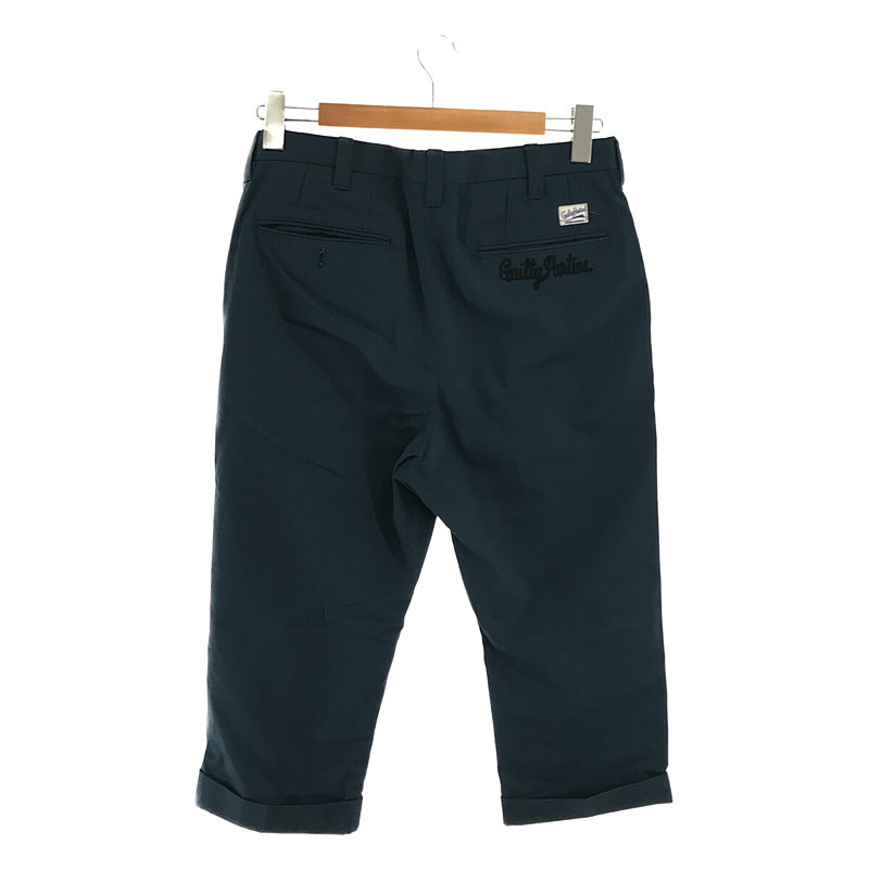 その他 ポリエステル コットン ロゴ 刺繍 クロップド パンツ