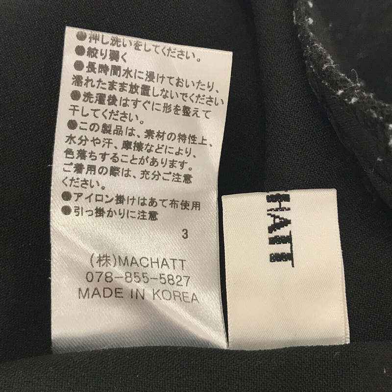 MACHATT / マチャット Vネック ジャンパースカート