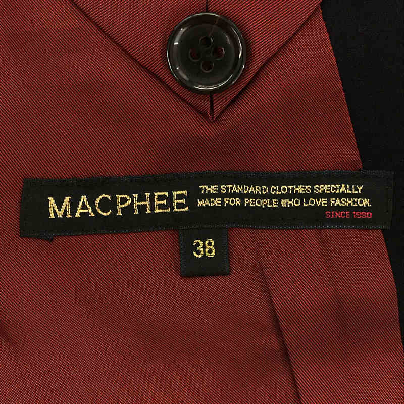 Tomorrowland MACPHEE / トゥモローランドマカフィー ウール 紺ブレザー