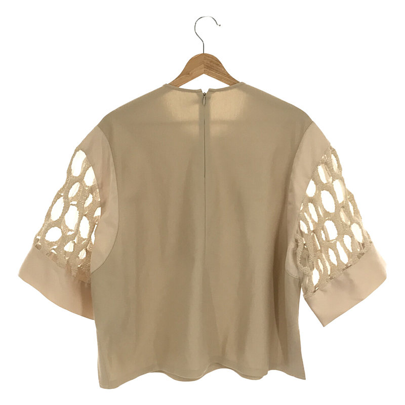 muller of yoshiokubo / ミュラーオブヨシオクボ コットン ポリエステル 袖 レース 切替 カットソー