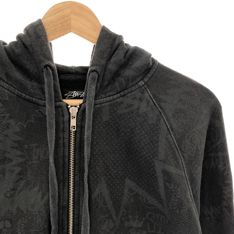 STUSSY / ステューシー 総柄 ジップパーカー