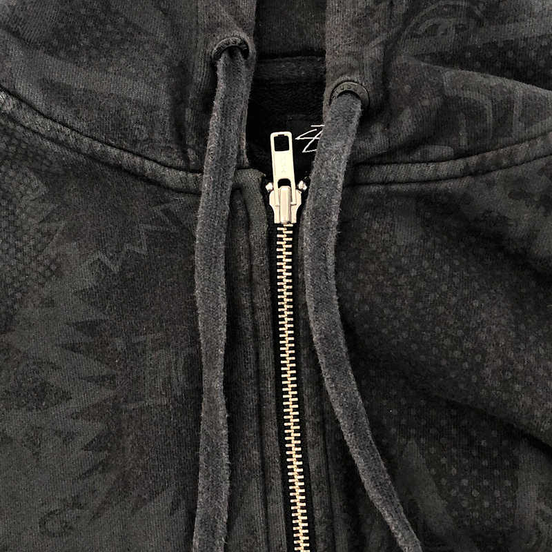 STUSSY / ステューシー 総柄 ジップパーカー