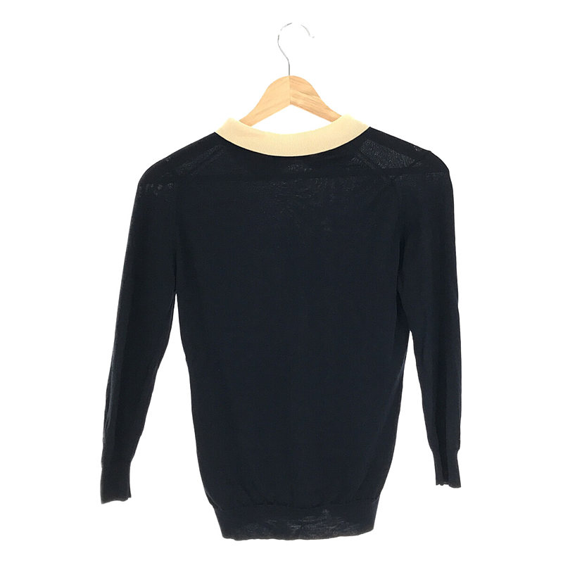 JOHN SMEDLEY / ジョンスメドレー メリノウール ハイゲージ クレリック ニットポロ