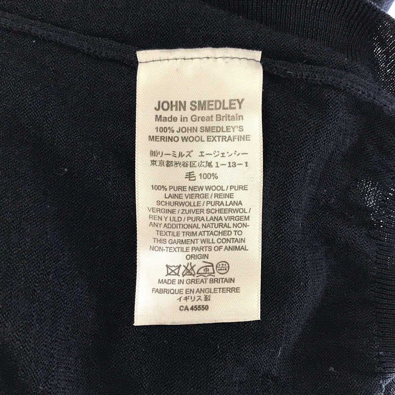 JOHN SMEDLEY / ジョンスメドレー メリノウール ハイゲージ クレリック ニットポロ