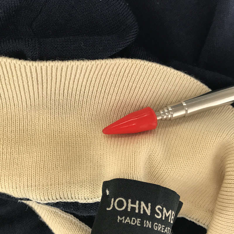 JOHN SMEDLEY / ジョンスメドレー メリノウール ハイゲージ クレリック ニットポロ