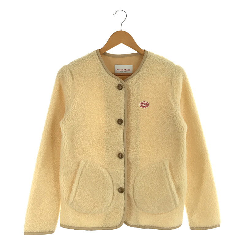 BOA CARDIGAN ノーカラー ボアカーディガン