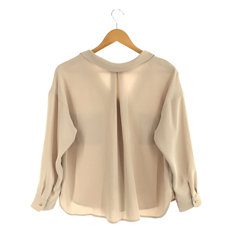 その他 ウォッシャブルVネックとろみブラウス