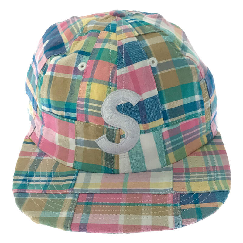 SUPREME / シュプリーム Patchwork Madras S Logo 6-Pane パッチワーク チェック キャップ 帽子 ユニセックス