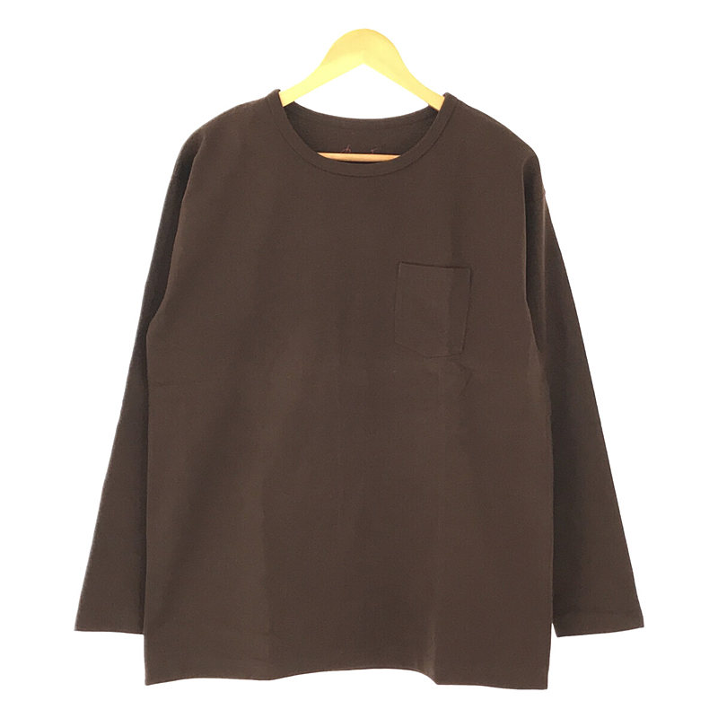 Heavy Weight Pocket Tee Long Sleeve 肉厚 ヘビーウェイト ポケット ロングスリーブ カットソー ロンT brown