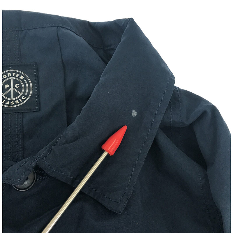 PORTER CLASSIC / ポータークラシック WEATHER COAT - BLUE ウェザーコート