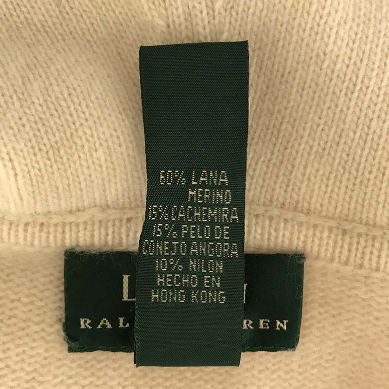 Lauren Ralph Lauren / ローレンラルフローレン カシミヤ ウール ショールカラー ニット セーター