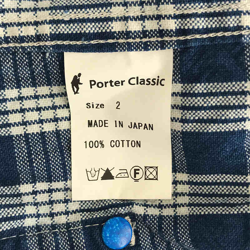 PORTER CLASSIC / ポータークラシック PALAKA PULLOVER JACKET INDIGO パラカプルオーバーシャツ プルオーバーシャツ