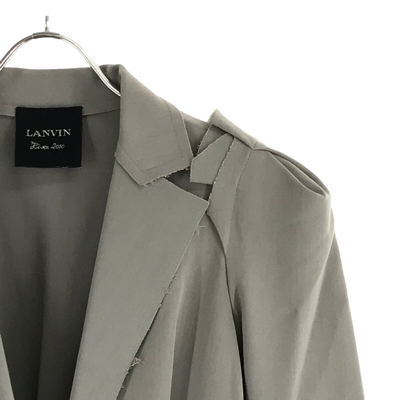 LANVIN / ランバン 再構築 ホツレ加工 デザイン シングル ジャケット