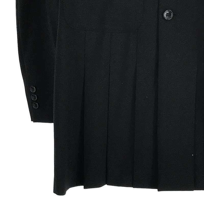 COMME des GARCONS COMME des GARCONS / コムコム シングルブレスト プリーツ ロング ジャケット