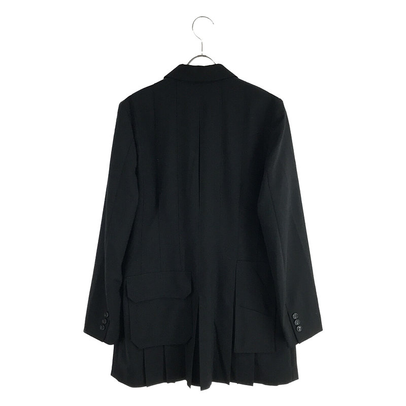 COMME des GARCONS COMME des GARCONS / コムコム シングルブレスト プリーツ ロング ジャケット