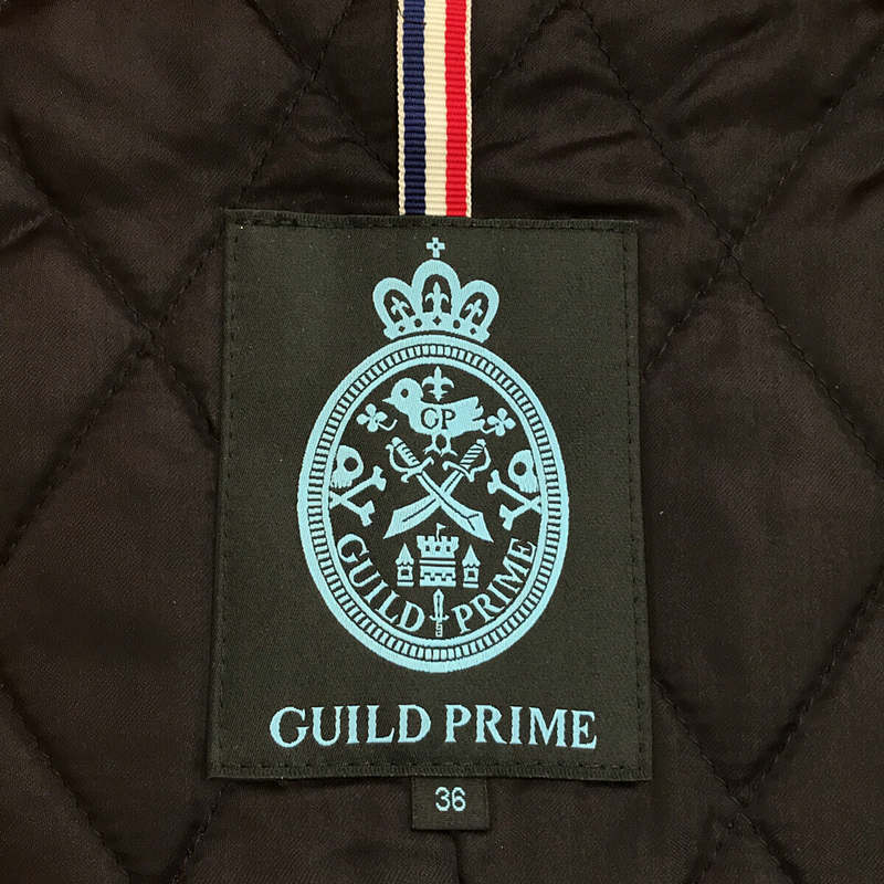 GUILD PRIME / キルドプライム 襟切替 バイカラー キルティングライナー コート