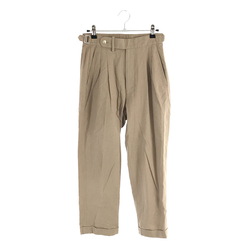 adjust straight pants （linen） リネン アジャスター パンツ