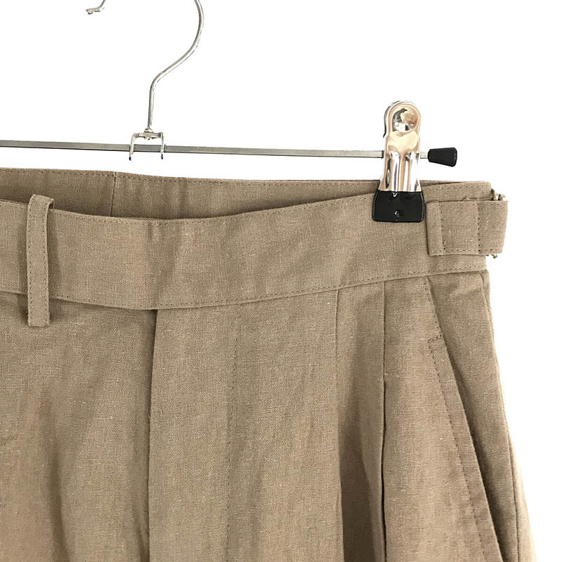 foufou / フーフー adjust straight pants （linen） リネン アジャスター パンツ