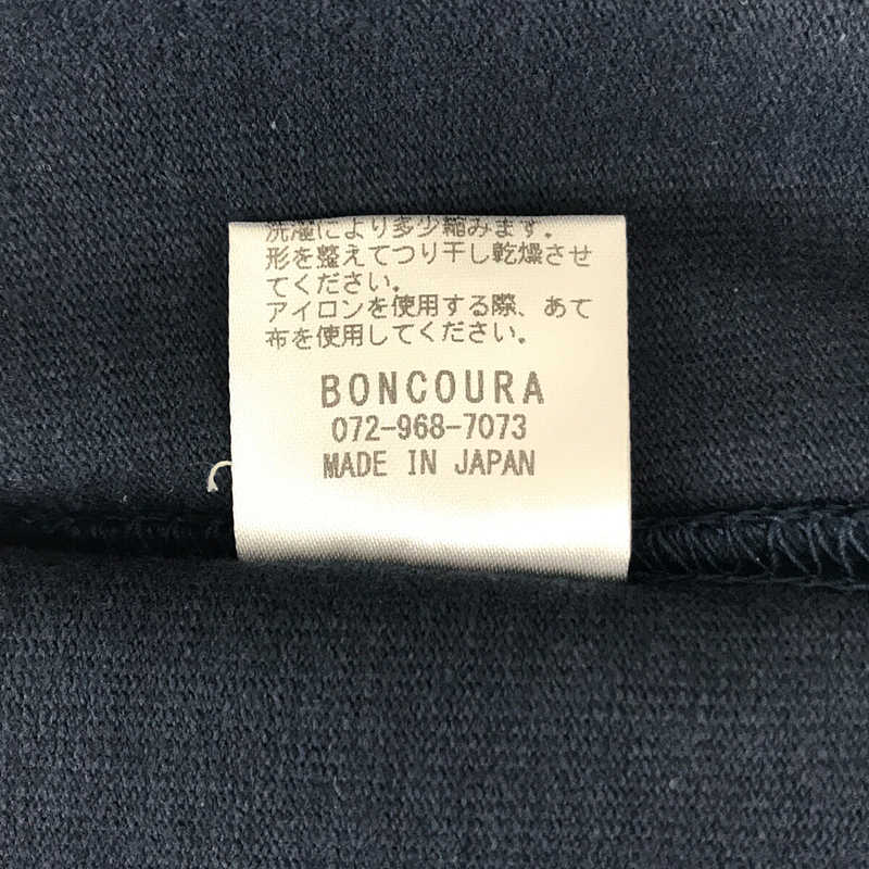 BONCOURA / ボンクラ Heavy Weight Pocket Tee Long Sleeve 肉厚 ヘビーウェイト ポケット ロングスリーブ カットソー ロンT navy