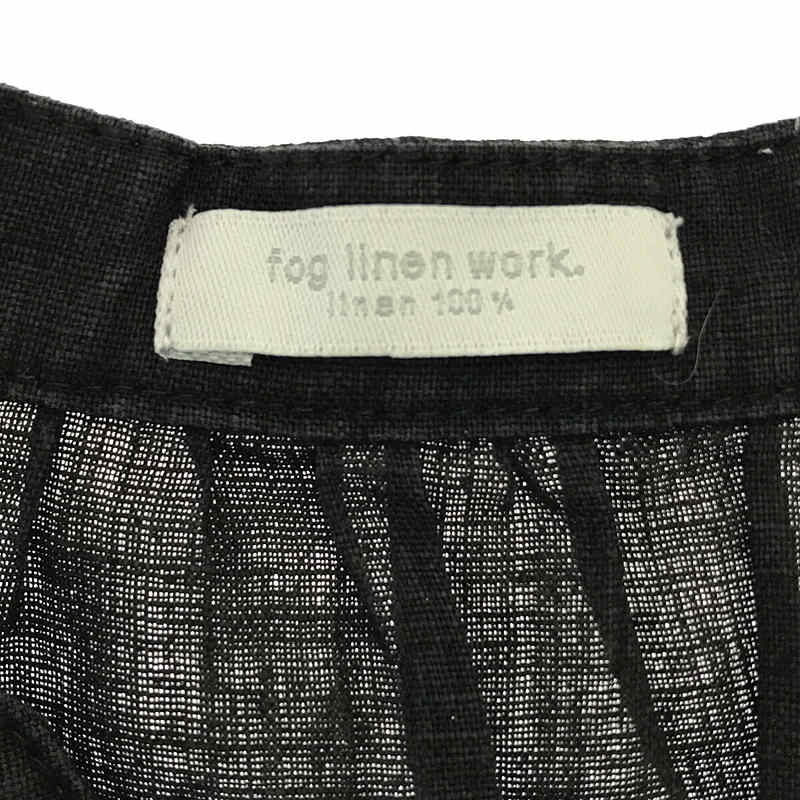 fog linen work / フォグリネンワーク リトアニアリネン スキッパーブラウス