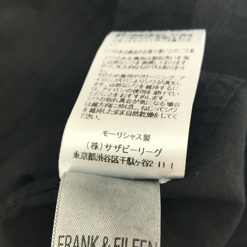 Frank&Eileen / フランクアンドアイリーン RORY ORGANIC COTTON VOILE オーガニックコットン ロング シャツ ワンピース