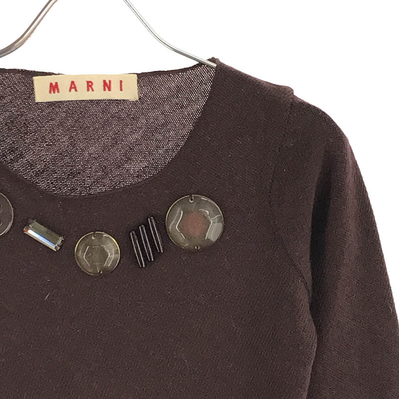 MARNI / マルニ ビジュー 装飾 ニット セーター