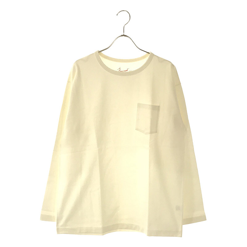 Heavy Weight Pocket Tee Long Sleeve 肉厚 ヘビーウェイト ポケット ロングスリーブ カットソー ロンT white