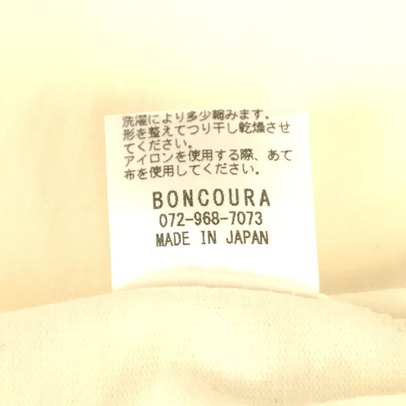 BONCOURA / ボンクラ Heavy Weight Pocket Tee Long Sleeve 肉厚 ヘビーウェイト ポケット ロングスリーブ カットソー ロンT white