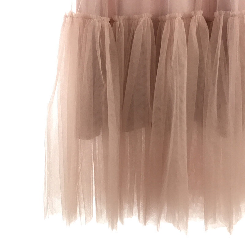 madder madder / マダマダ “かざる” TULLE LONG DRESS - PINK ドレス ワンピース