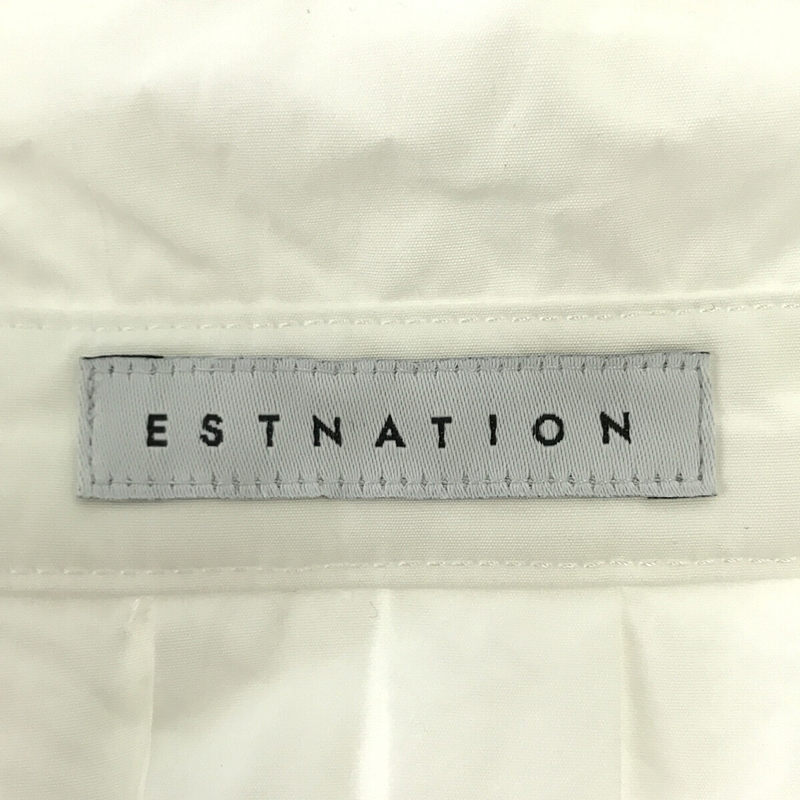 ESTNATION / エストネーション コットンタイプライター スキッパーシャツ