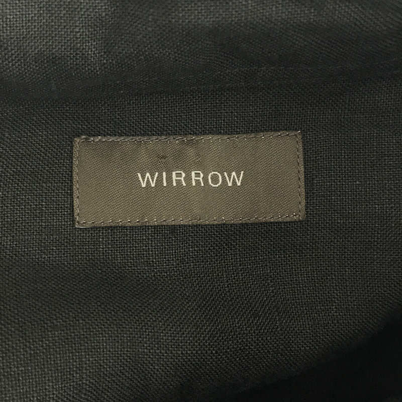 WIRROW / ウィロウ Linen Regular Collar Shirt リネン レギュラーカラー シャツ