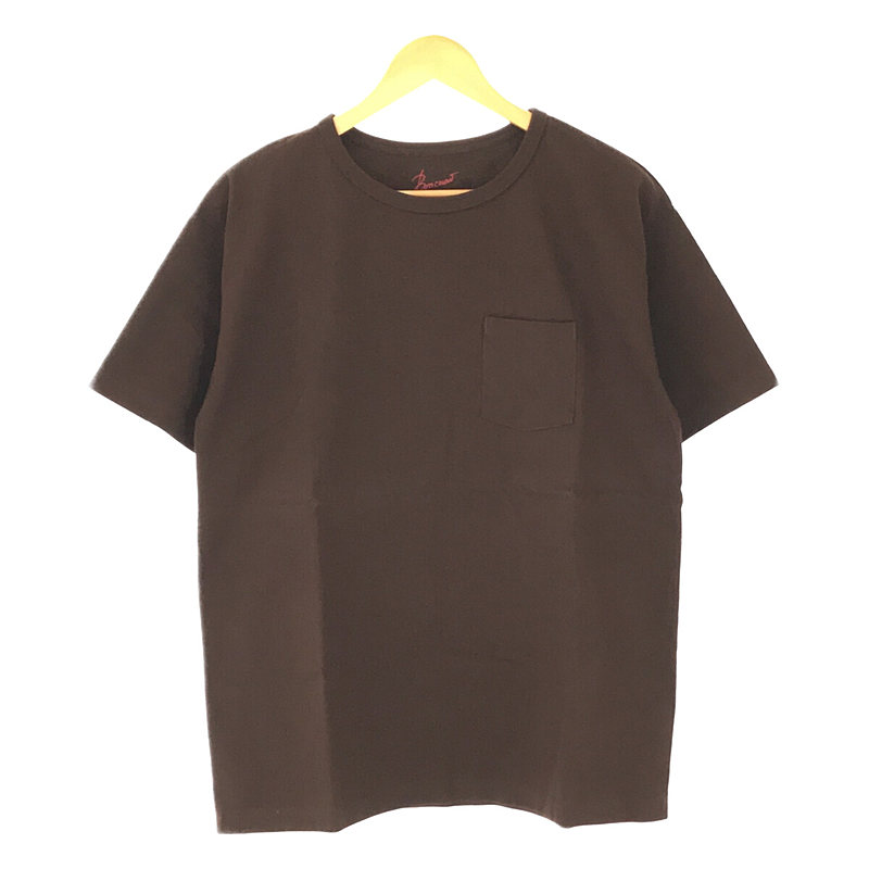 Heavy Weight Pocket Tee 肉厚 ヘビーウェイト ポケット Tシャツ カットソー brown