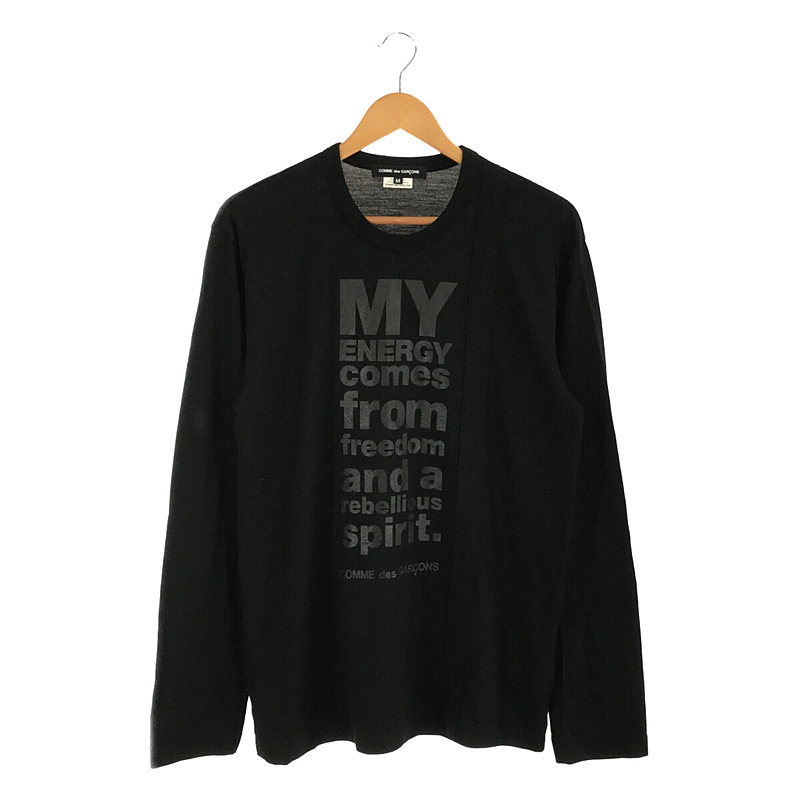 コムデギャルソン MY ENERGY COMES FROM 受け取ら FREEDOM コムデギャルソン MY ENERGY COMES FROM 受け取ら FREEDOM