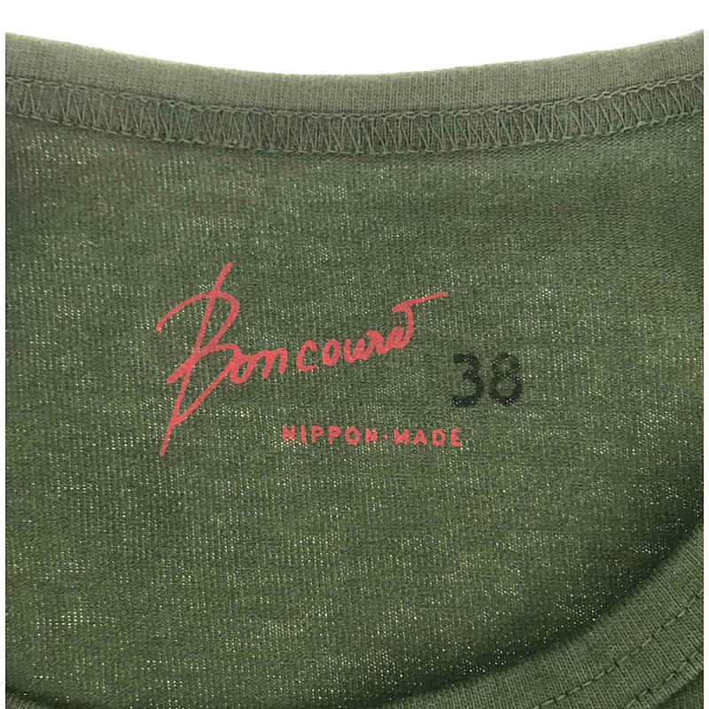 BONCOURA / ボンクラ Heavy Weight Pocket Tee Long Sleeve 肉厚 ヘビーウェイト ポケット ロングスリーブ カットソー ロンT green