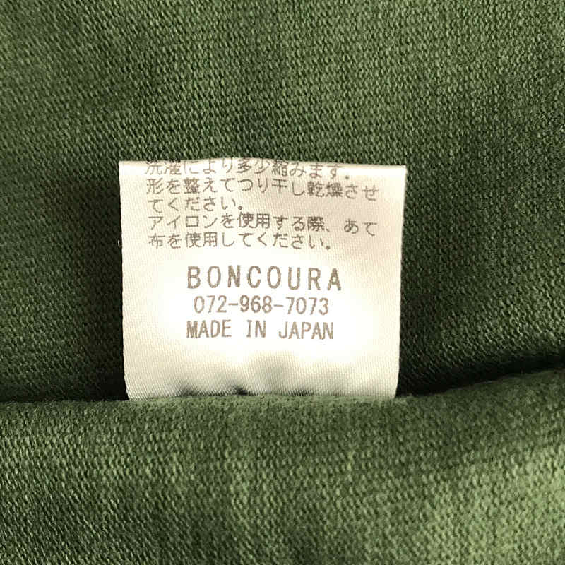 BONCOURA / ボンクラ Heavy Weight Pocket Tee Long Sleeve 肉厚 ヘビーウェイト ポケット ロングスリーブ カットソー ロンT green