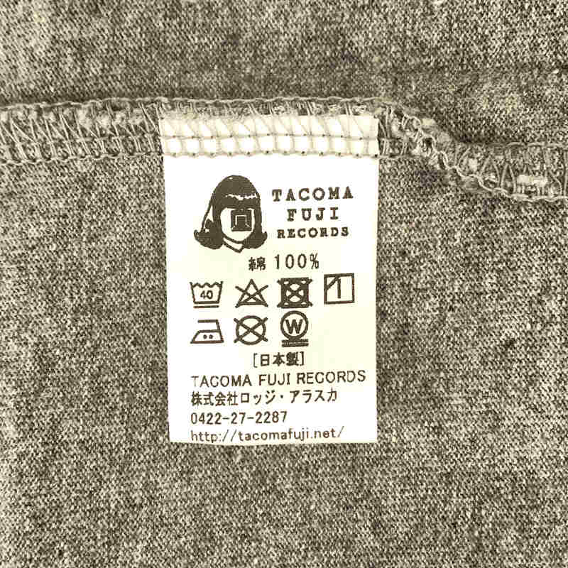 TACOMA FUJI RECORDS / タコマフジレコーズ コットン フロントロゴ クルーネック カットソー Tシャツ