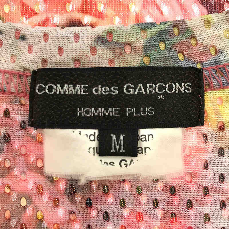 COMME des GARCONS HOMME PLUS / コムデギャルソンオムプリュス フラワープリント メッシュTシャツ