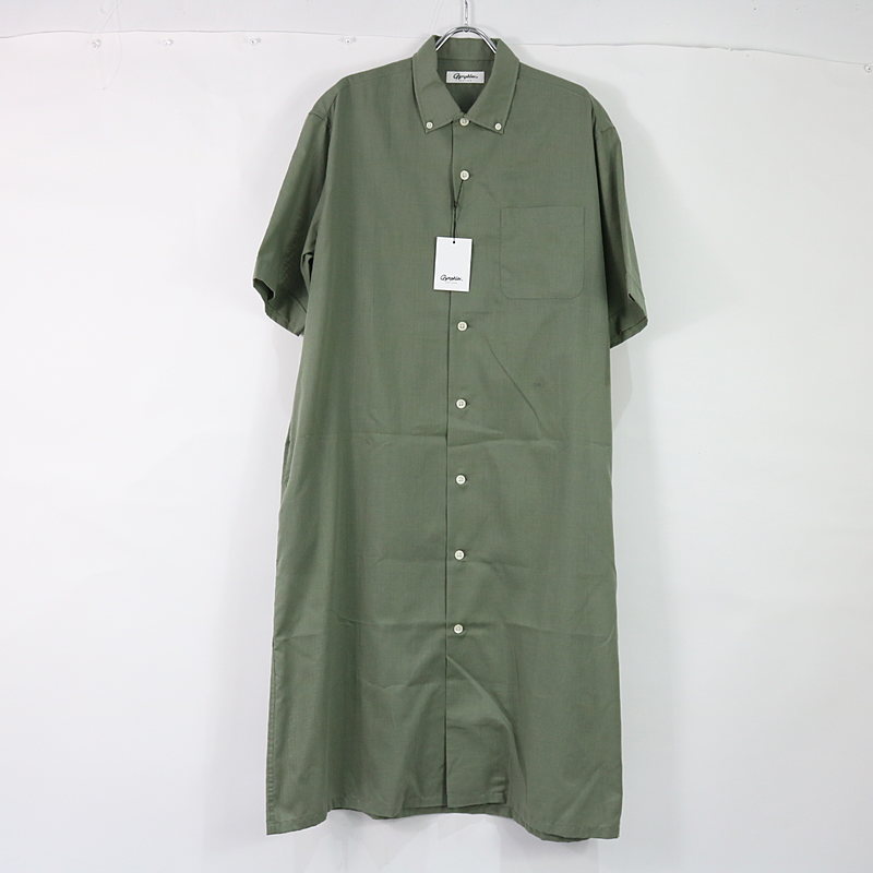 T/C BROAD S/S SHIRT ONE PEACE リネン クロス ロングスリーブ ワンピース