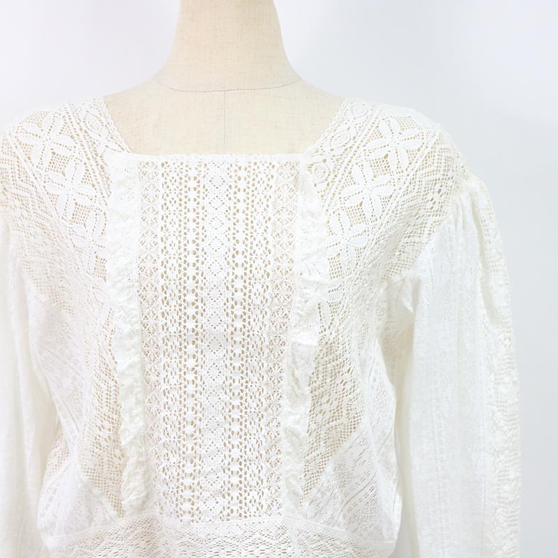 NOWOS / ノーウォス Lace blouse レースブラウス