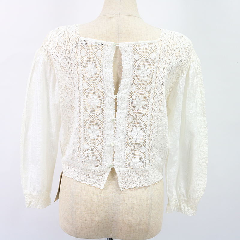 NOWOS / ノーウォス Lace blouse レースブラウス