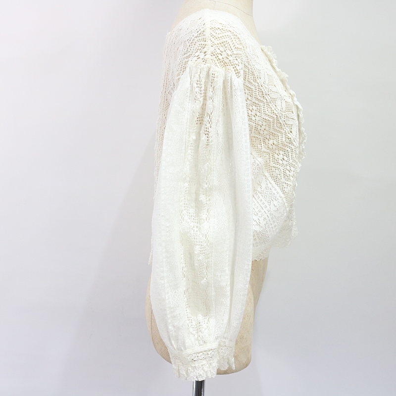 NOWOS / ノーウォス Lace blouse レースブラウス