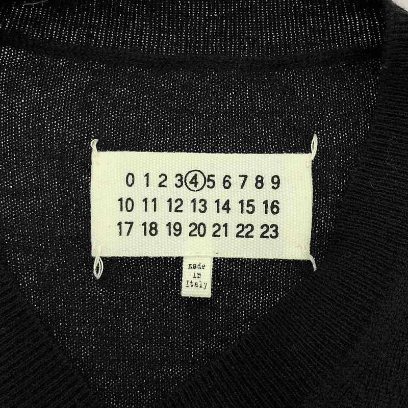 Maison Margiela / メゾンマルジェラ レザー エルボーパッチ ウール ニット プルオーバー