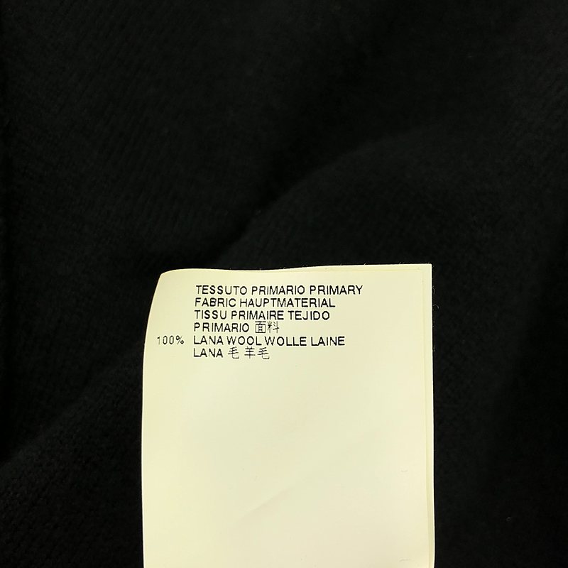 Maison Margiela / メゾンマルジェラ レザー エルボーパッチ ウール ニット プルオーバー