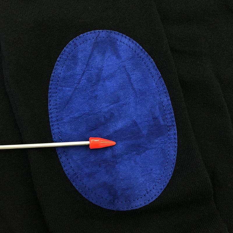 Maison Margiela / メゾンマルジェラ レザー エルボーパッチ ウール ニット プルオーバー