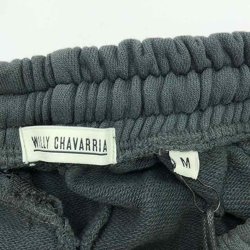 WILLY CHAVARRIA / ウィリーチャバリア PINTUCK SWEAT PANTS センタークリース スウェット ワイド イージーパンツ