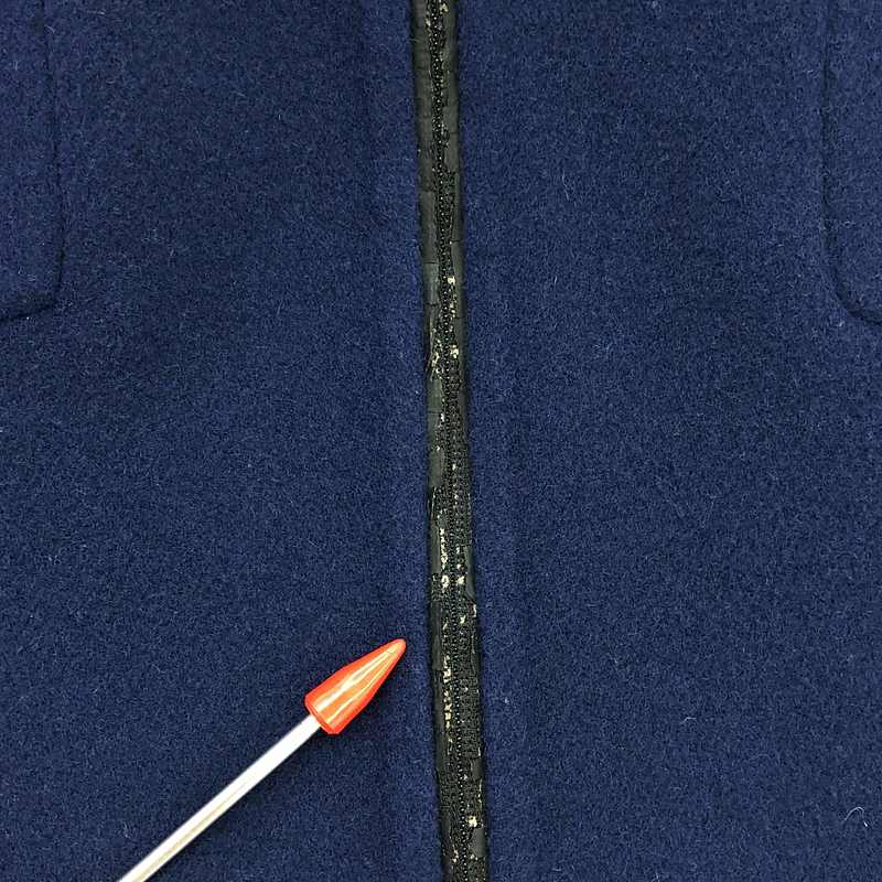 JIL SANDER / ジルサンダー ウール ダブルフェイス ジップアップ ロング ブルゾン