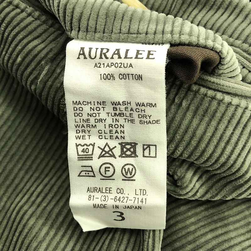 AURALEE / オーラリー EXCLUSIVE WASHED SHANKAR WIDE CORDUROY PANTS パンツ