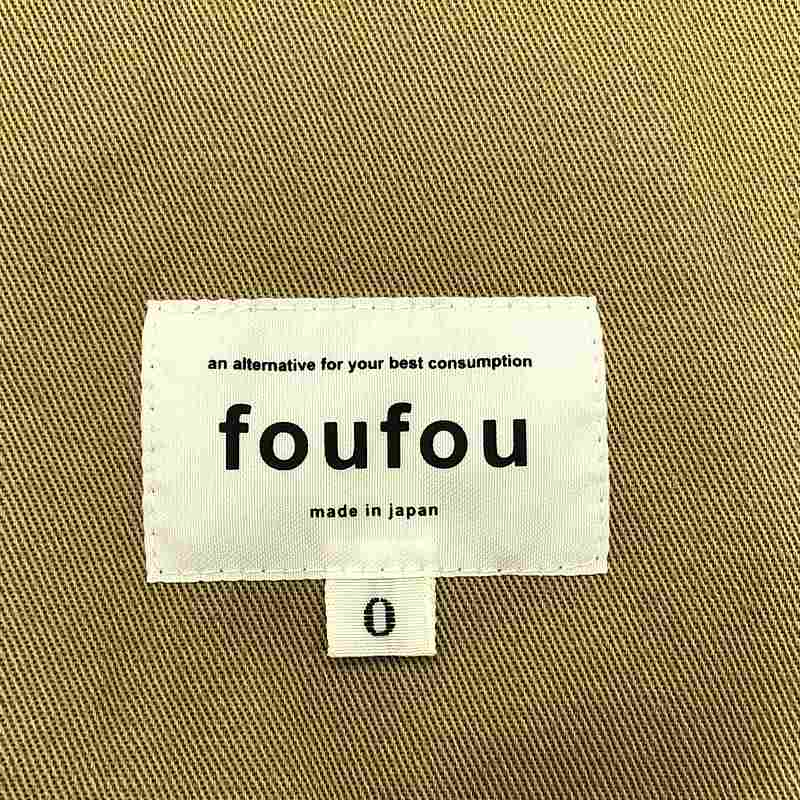 foufou / フーフー La Rotonde 19 / ラ ロトンド  オーバートレンチコート