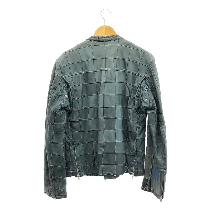 mando / マンド 羊革 ラムレザー パッチワーク ジャケット / 総裏地