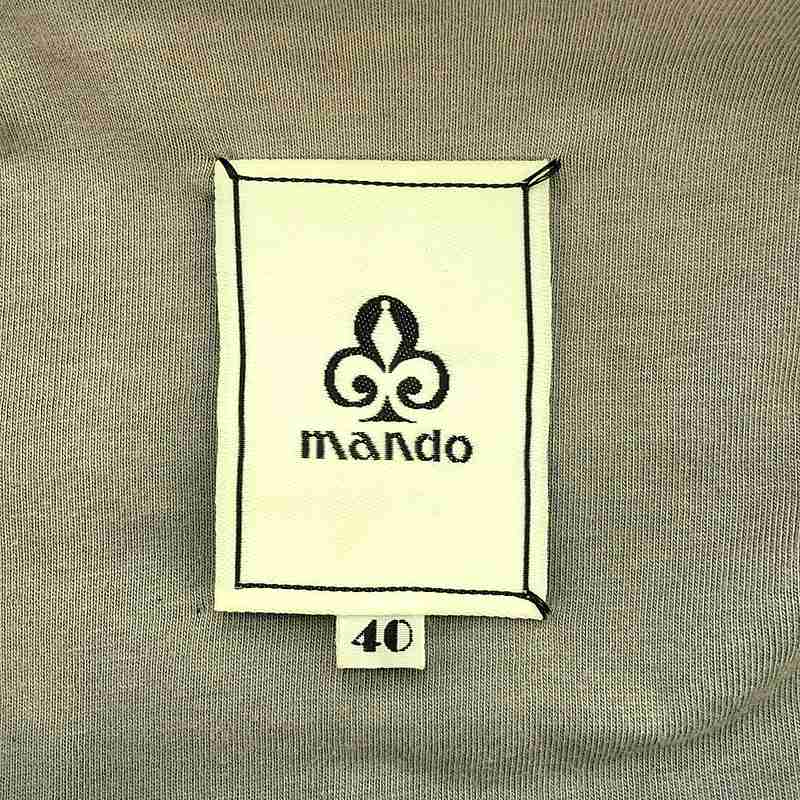 mando / マンド 羊革 ラムレザー パッチワーク ジャケット / 総裏地